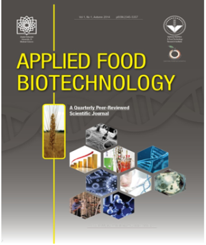 انتشار مجله انگلیسی APPLIED FOOD BIOTECHNOLOGY توسط انستیتو تحقیقات تغذیه ای و صنایع غذایی کشور دانشگاه علوم پزشکی شهید بهشتی و انجمن پروبیوتیک و غذاهای فراسودمند